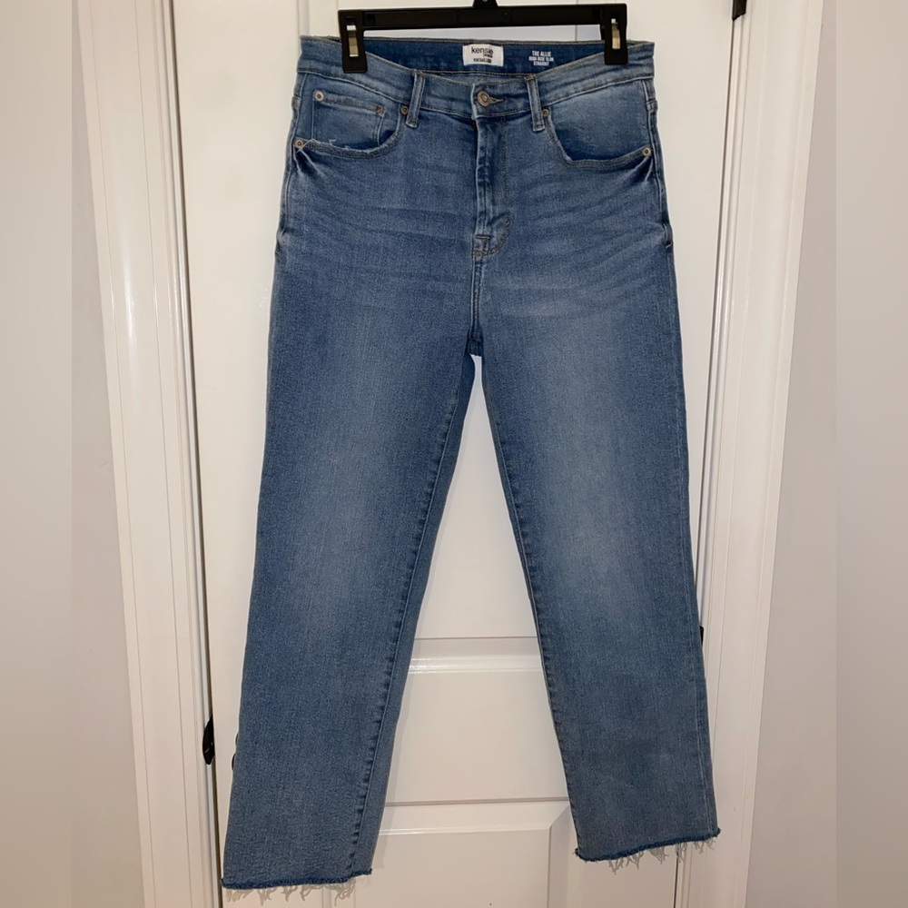 Kensie Light Blue Straight Leg Jeans